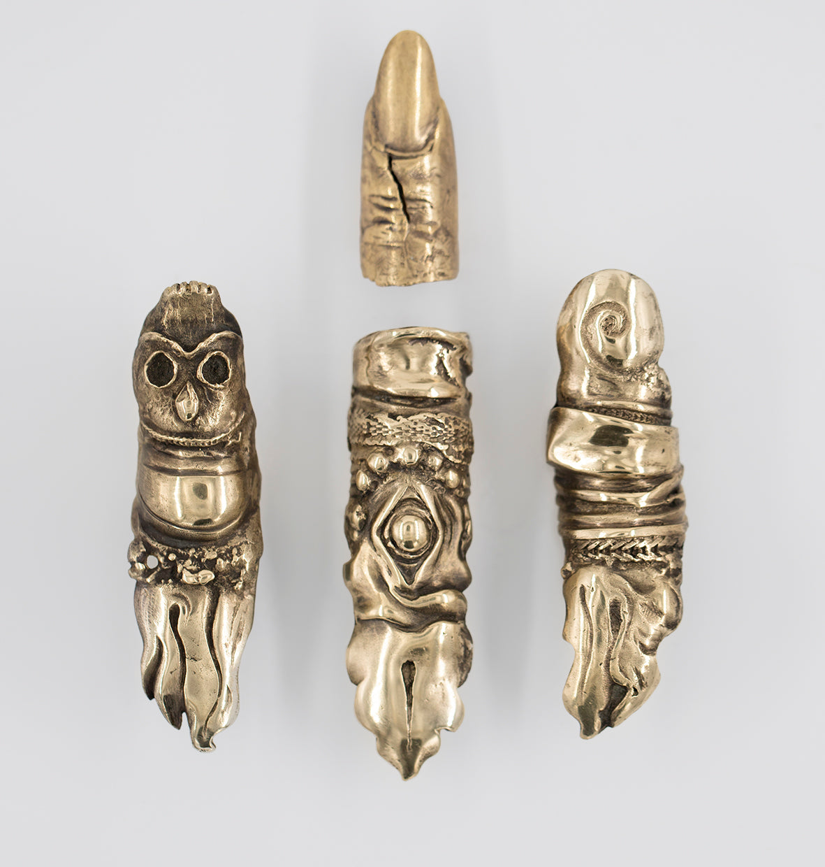 Mahakala W ring. Brass. / Duzy pierscien. Mosiadz.