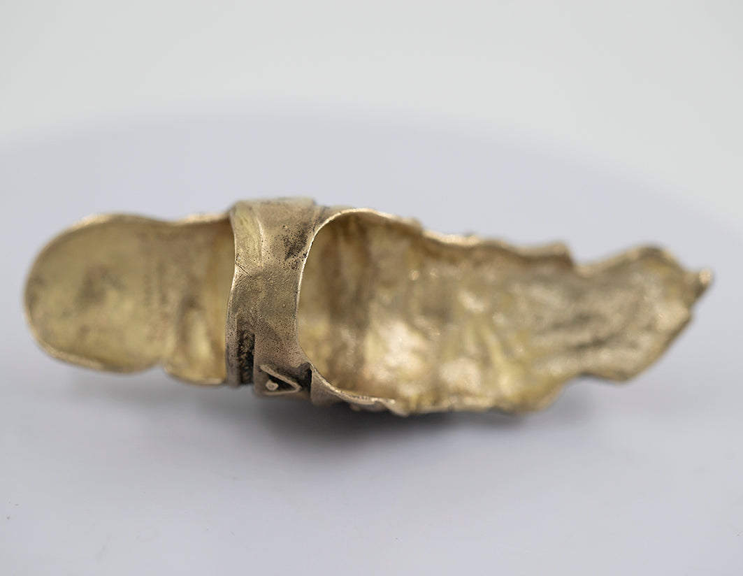 Mahakala W ring. Brass. / Duzy pierscien. Mosiadz.