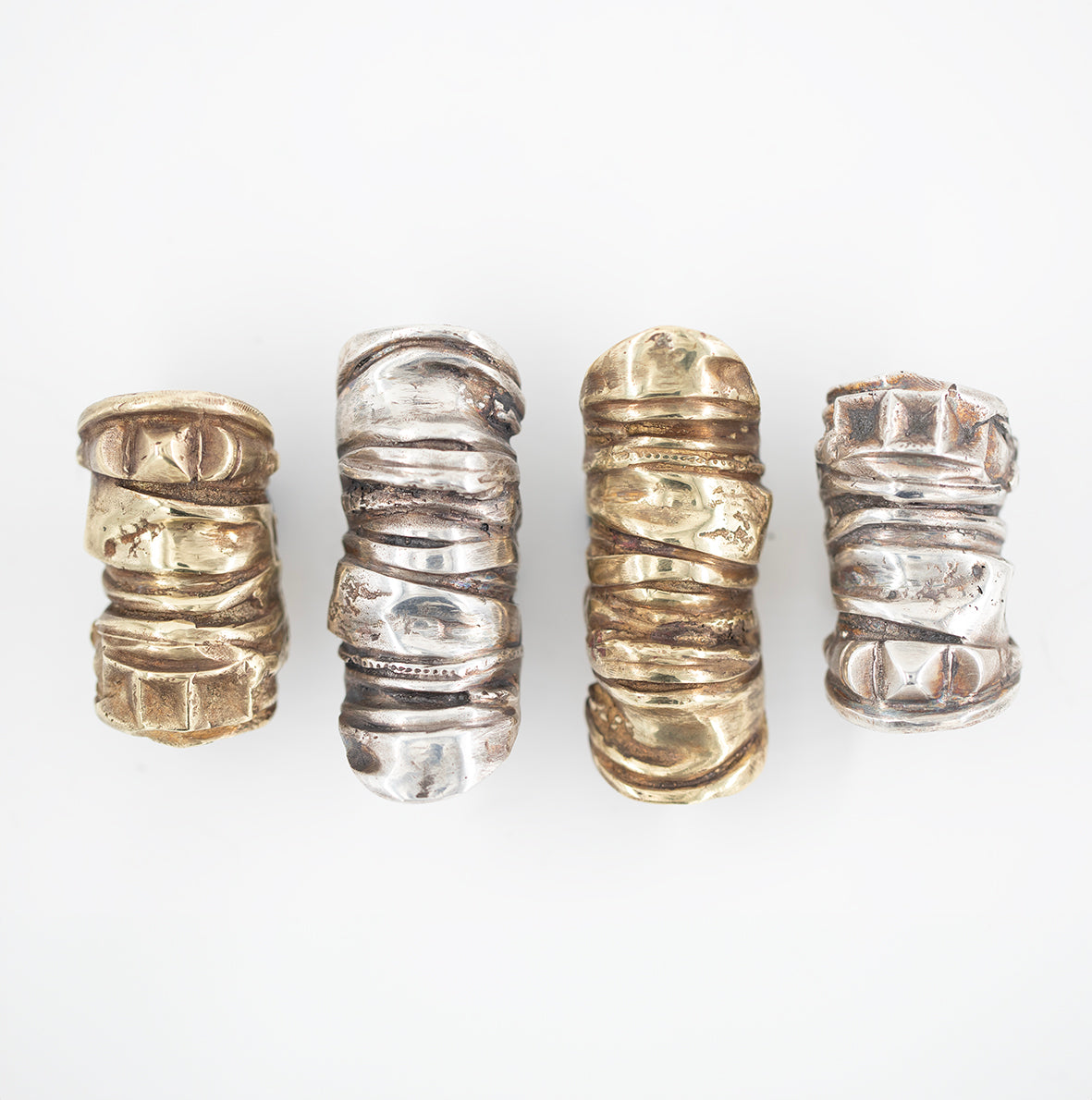 Organic spike Raw Ring. Silver. / Pierscien cwiek. Srebro.