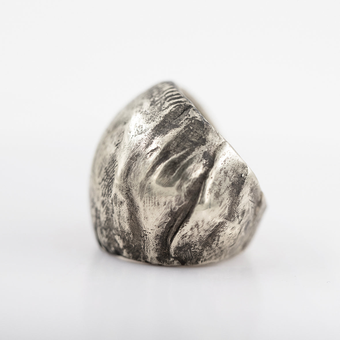 Ball texture ring. Silver./ Pierscien kula. Srebro.