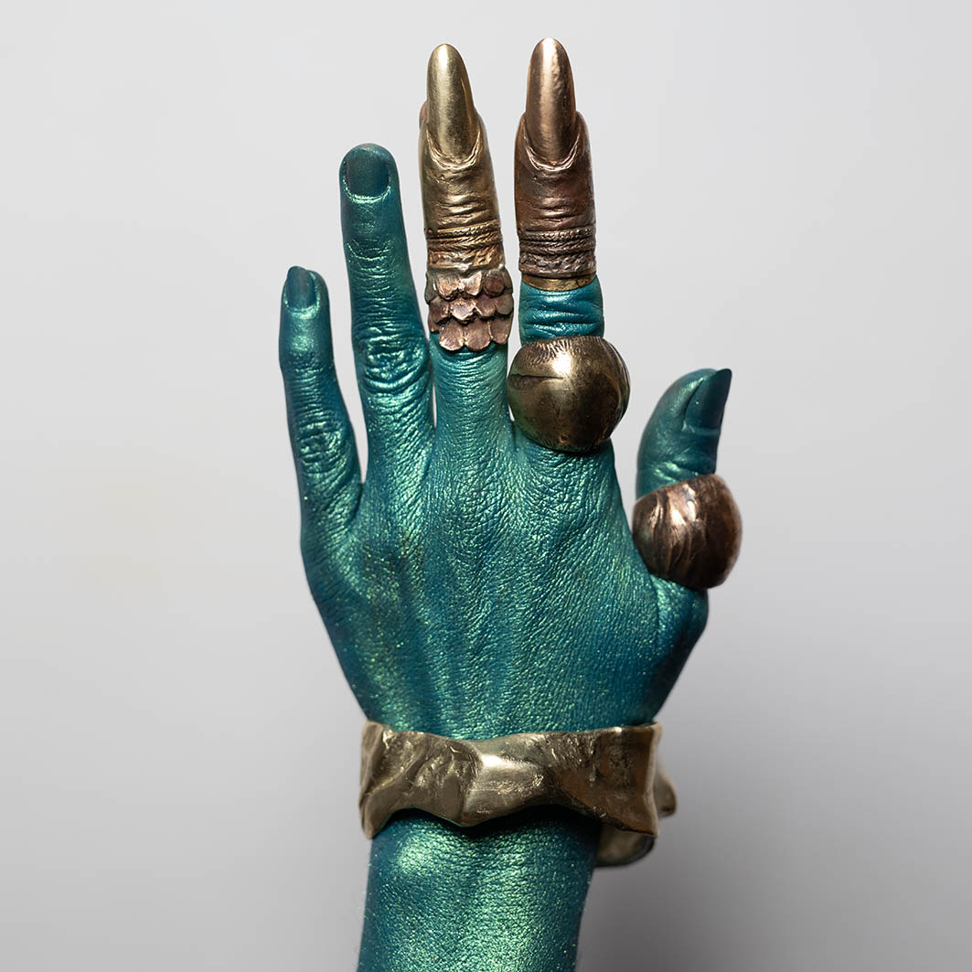 Dragon Finger. Sculpture. Silver. / Smoczy pierscien. Srebro.