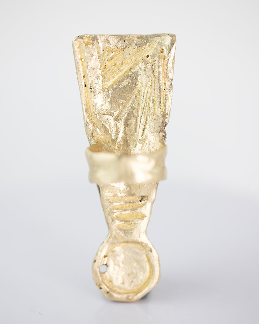 NO ring. Brass./Pierscien NO. Brass.