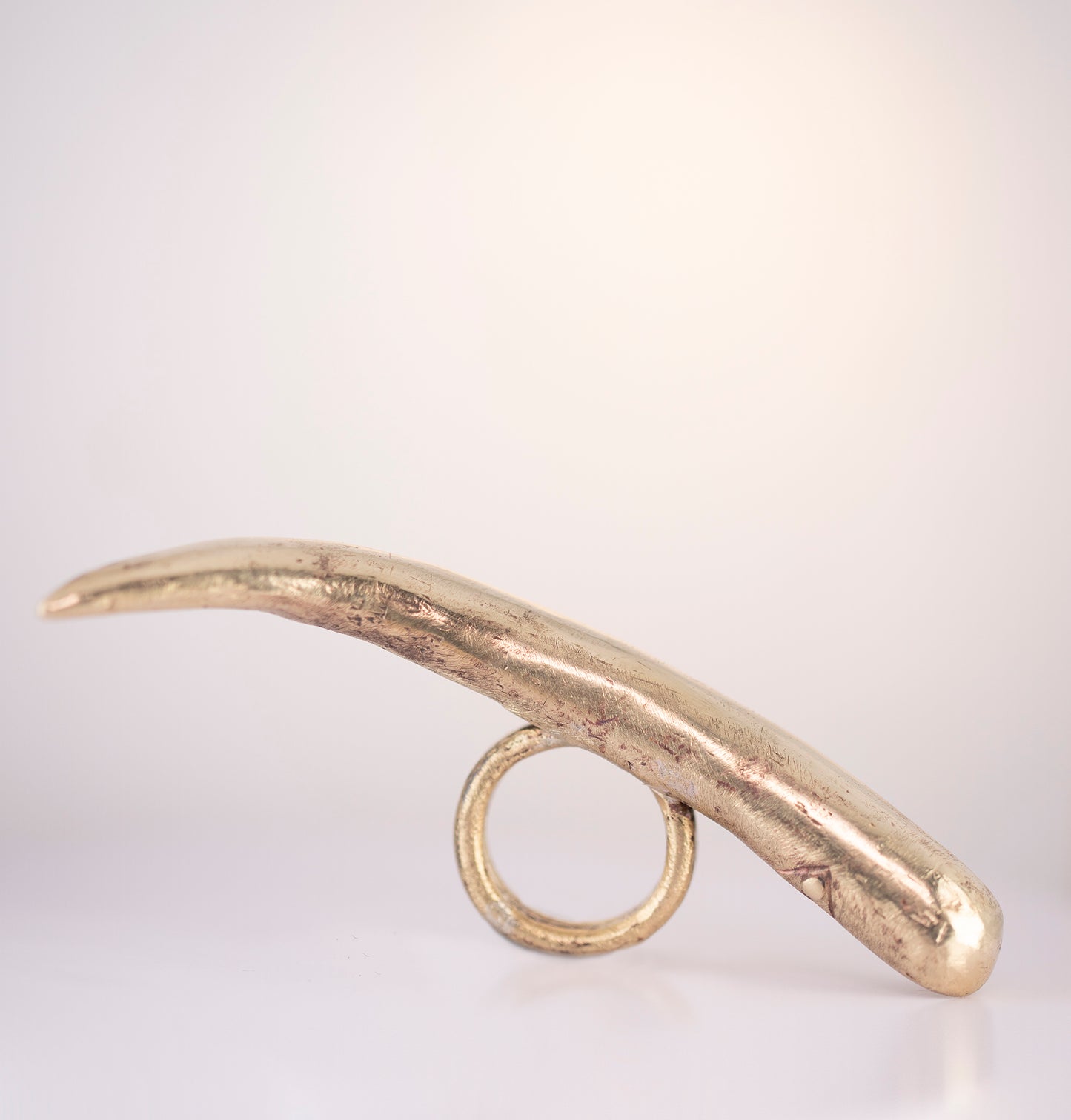 Long ring brass./ Dlugi piercien. Mosiadz.