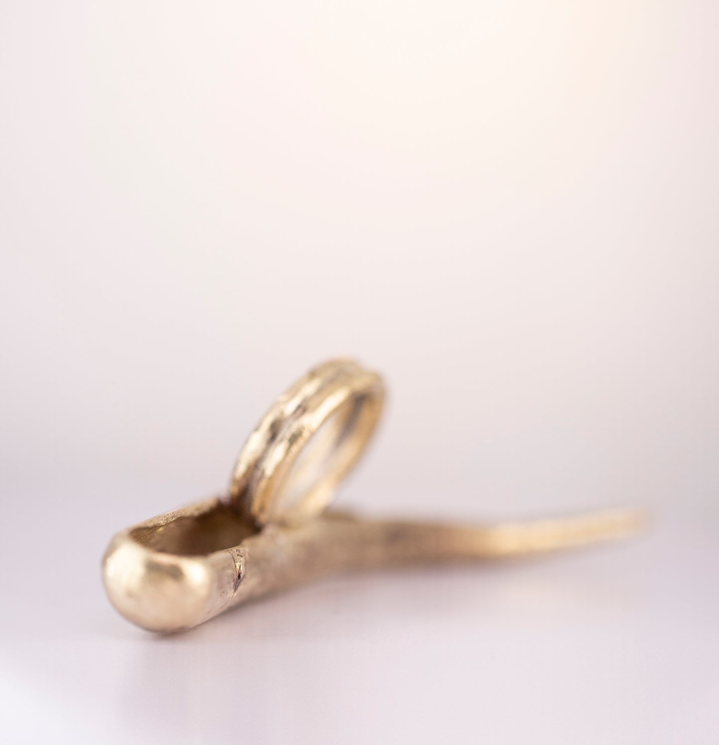 Long ring brass./ Dlugi piercien. Mosiadz.