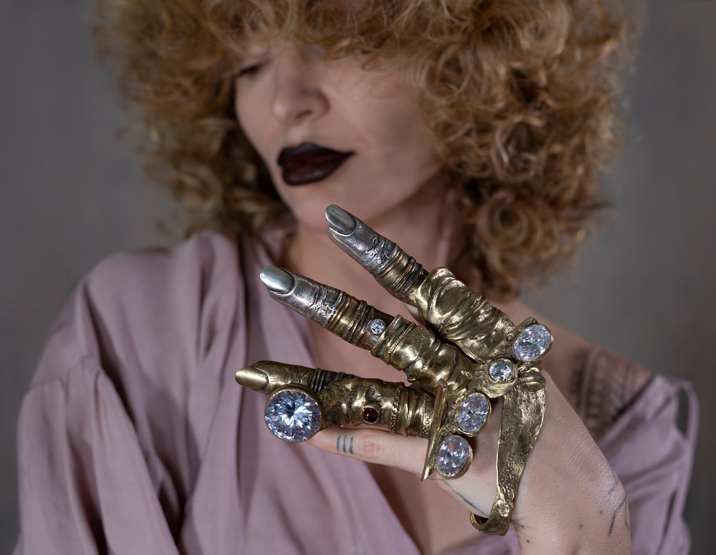 Finger 2 colors - brass and silver. / Pierścień palec. Mosiądz i srebro.