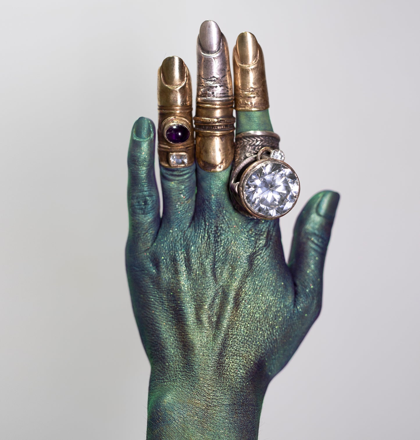 Finger 2 colors - brass and silver. / Pierścień palec. Mosiądz i srebro.
