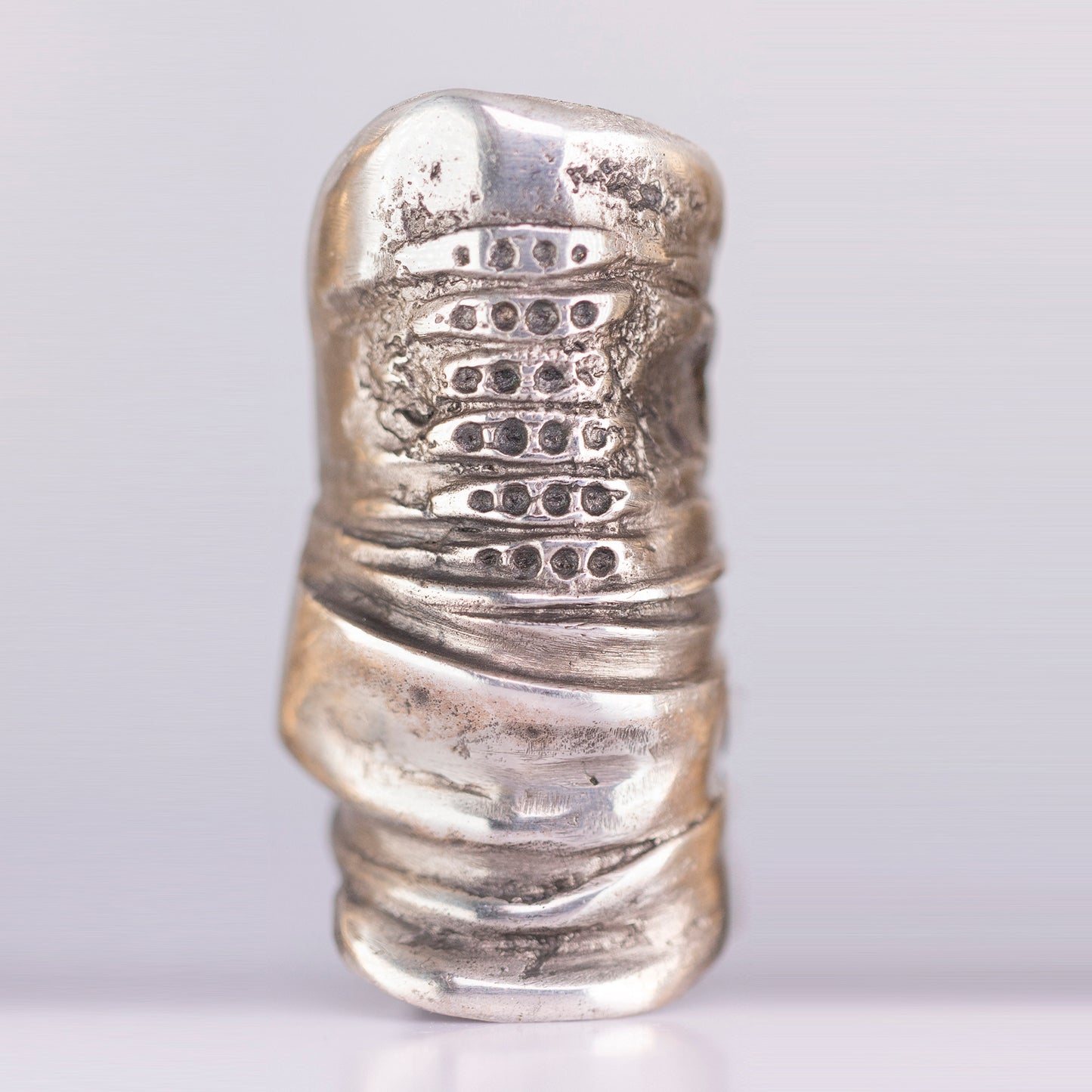 Layers Organic Ring. Silver. / Duzy pierscien warstwy. Srebro.