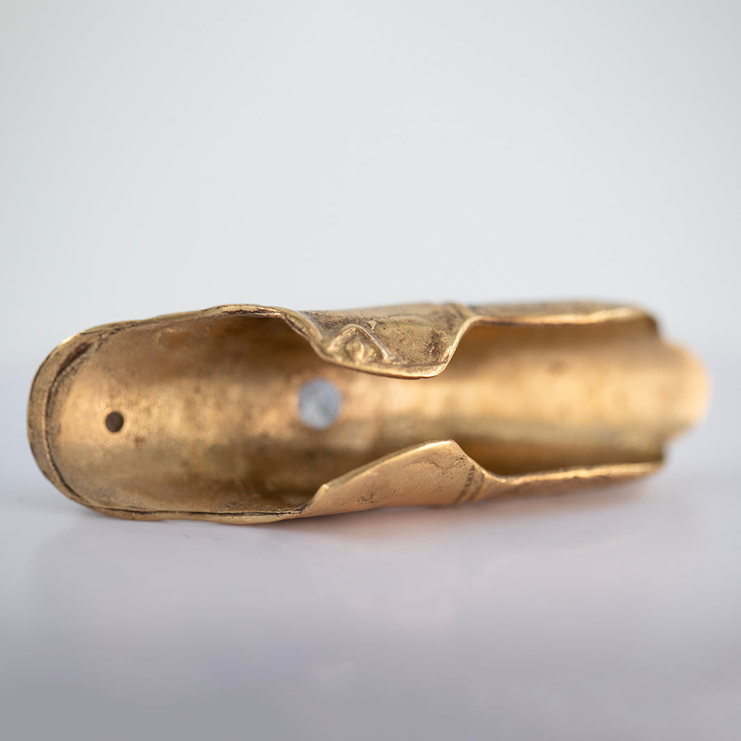 Big Finger Chr brass with zirconia and smoky quartz. / Pierscien palec, mosiadz, cyrkonia, kwarc dymny.