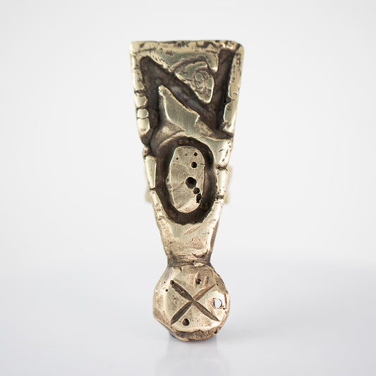 NO ring. Brass./Pierscien NO. Brass.
