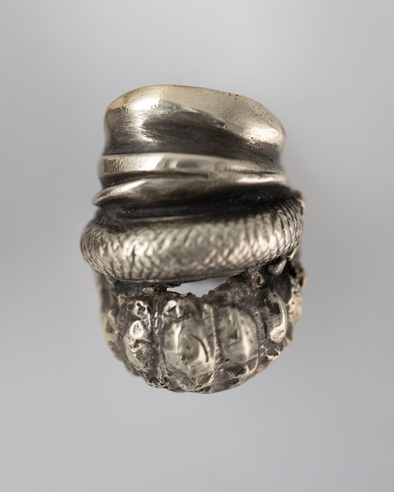 Dragon layer ring. Silver. / Pierscien smoczy warstwowy. Srebro.