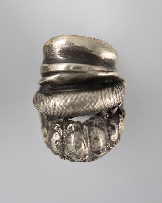Dragon layer ring. Silver. / Pierscien smoczy warstwowy. Srebro.