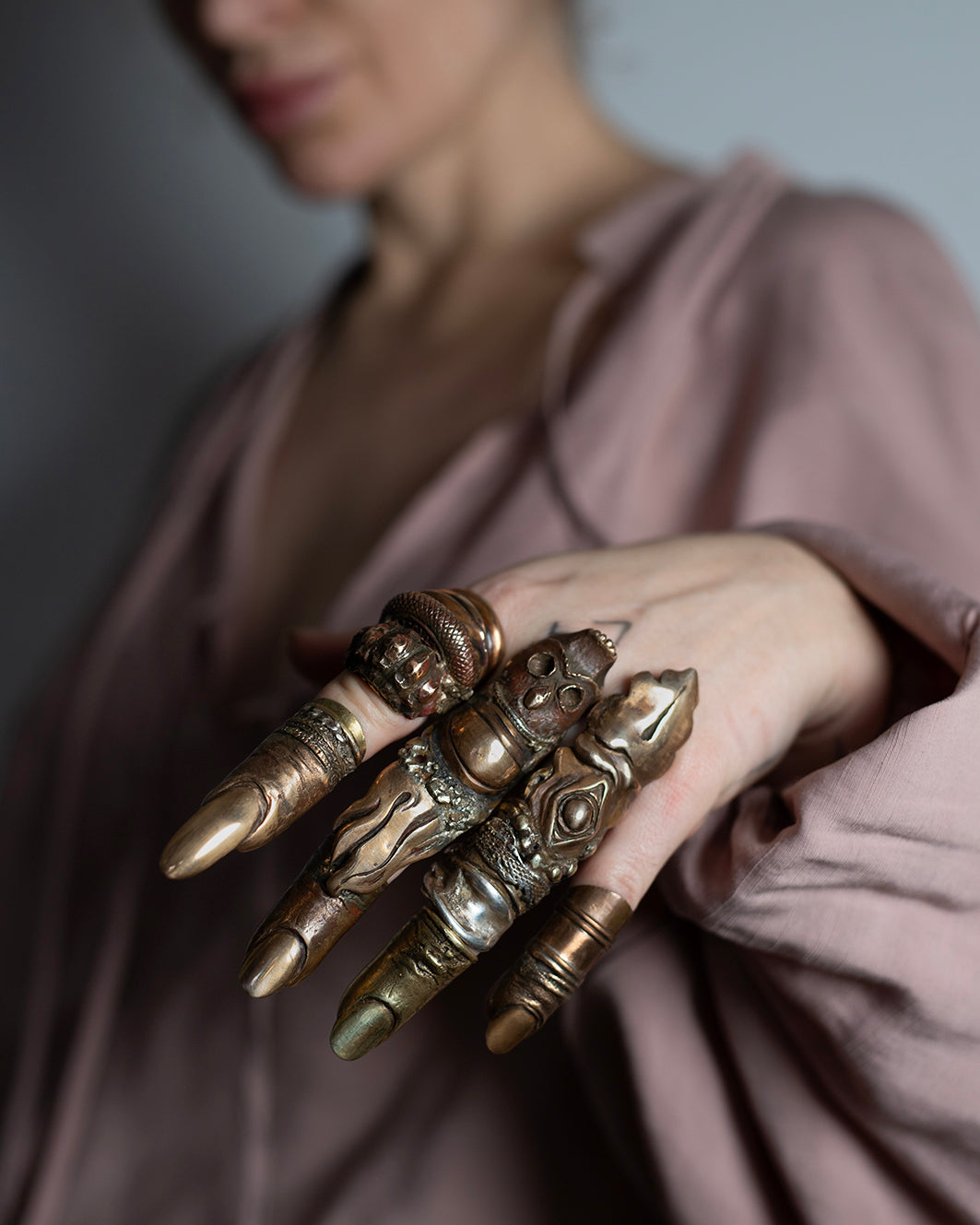 Dragon layer ring. Brass. / Pierscien smoczy warstwowy. Mosiadz.