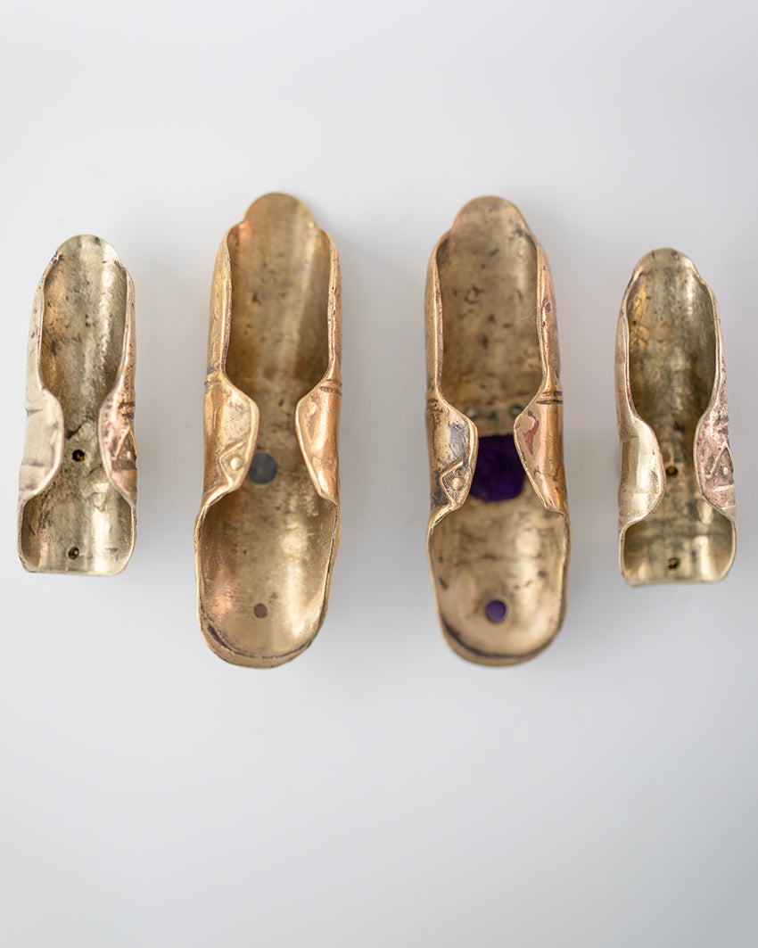 Finger Chr with citrine, zirconia. Brass. / Pierscien palec Chr. Cytryn, cyrkonia. Mosiadz.