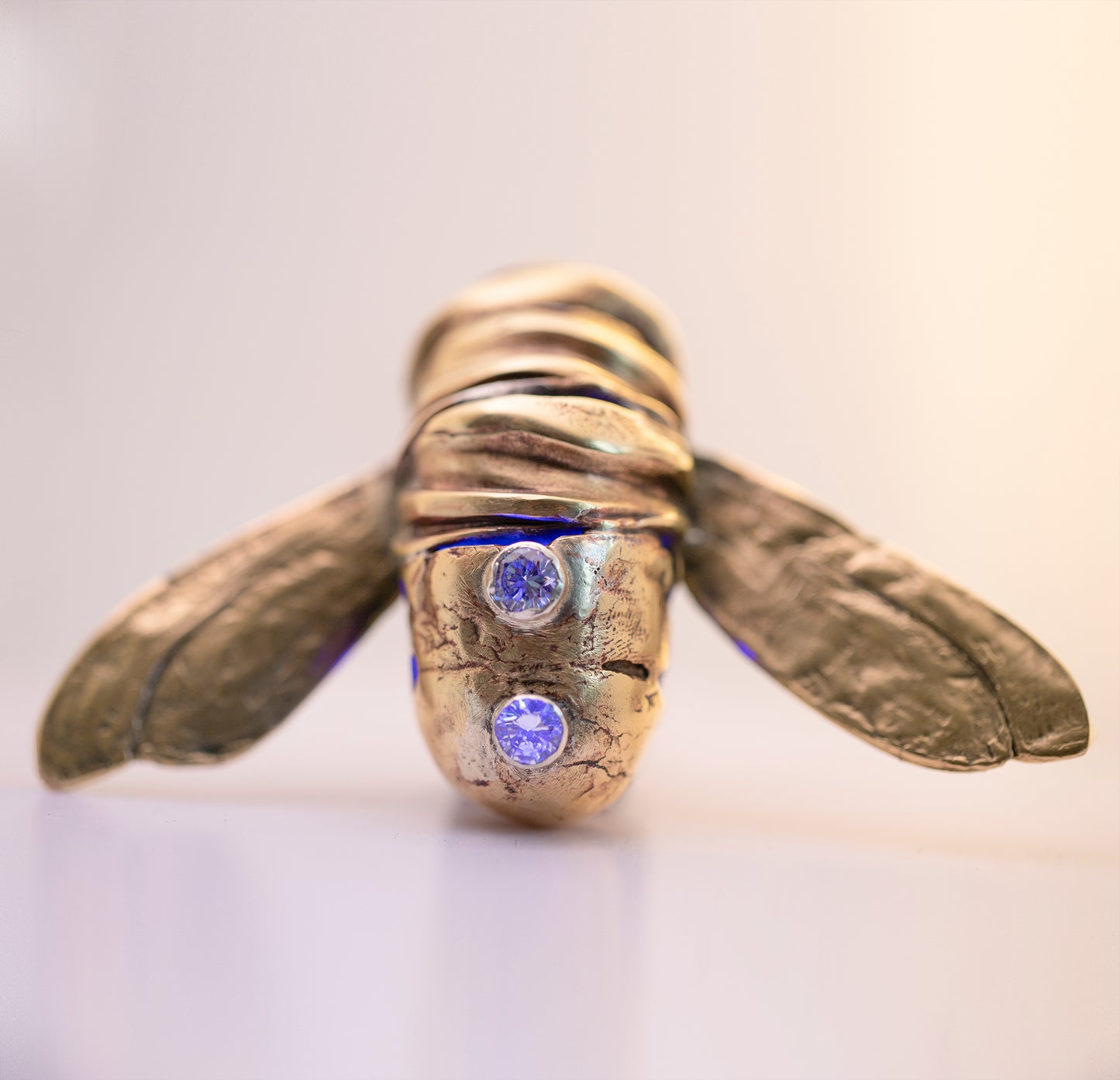 Ring in the shape of an insect. Brass. / Pierscien w ksztalcie owada. Mosiadz.