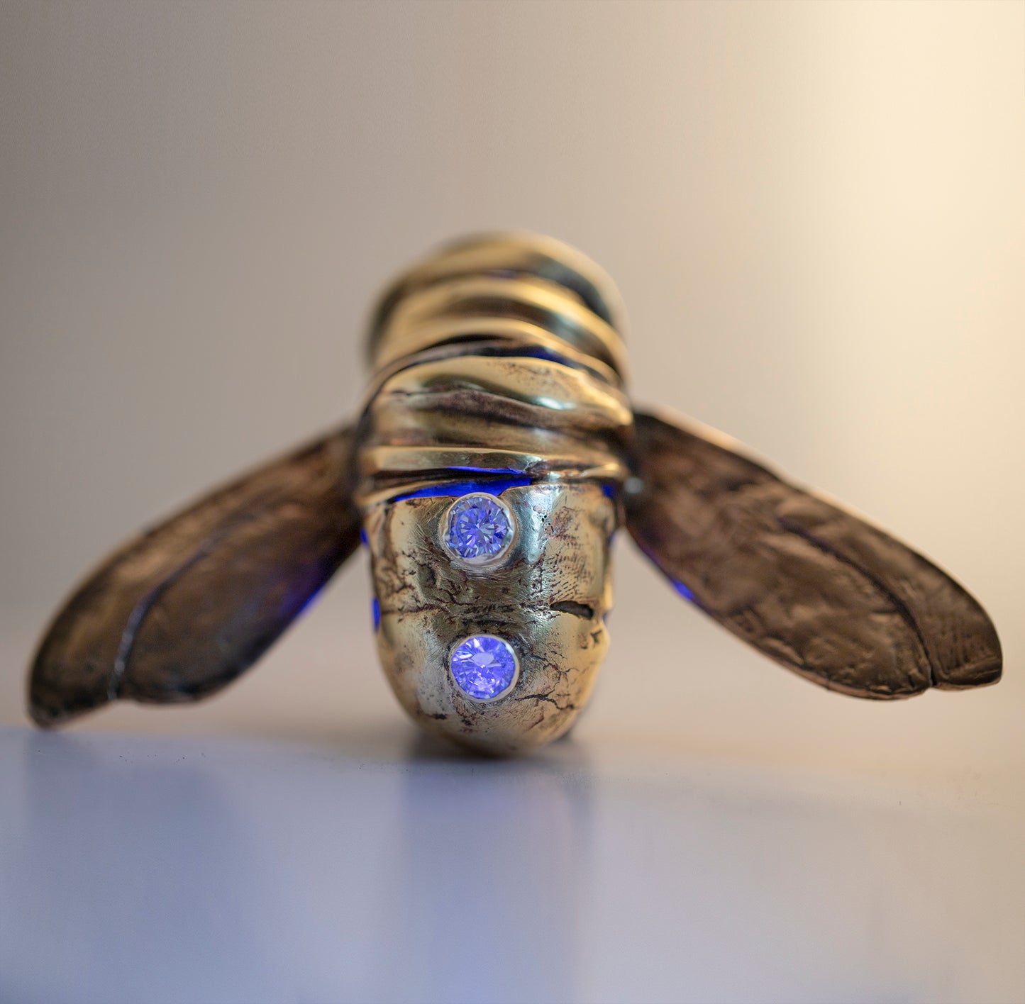 Ring in the shape of an insect. Brass. / Pierscien w ksztalcie owada. Mosiadz.