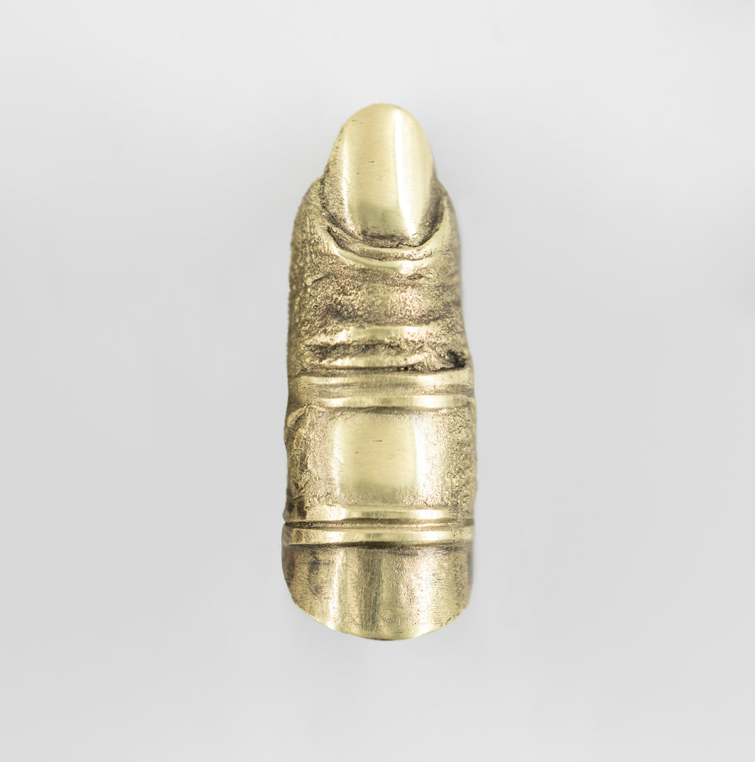 Pinky finger ring. Silver and brass. / Pierscien na maly palec. Srebro i mosiadz.