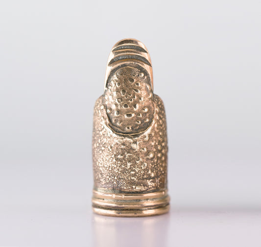 Dragon fingertip ring. Brass. / Pierscien smoczy, mosiadz.