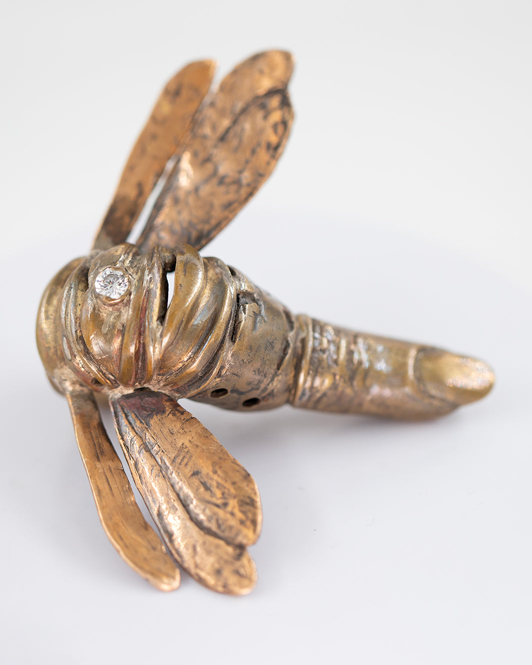 Ring in the shape of an dragonfly II. Bronze, brass. / Pierscien w ksztalcie owada. Braz i mosiadz.